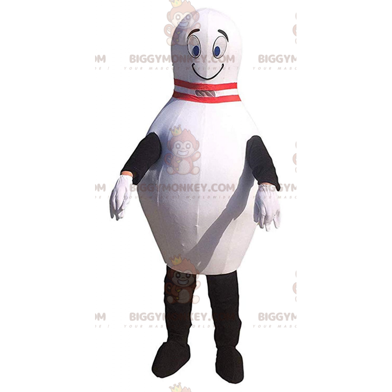Giant bowling pin BIGGYMONKEY™ mascot costume, bowling costume