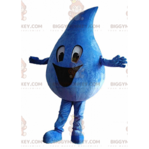 Giant Blue Blob BIGGYMONKEY™ mascottekostuum met grote glimlach - Niet-geclassificeerde mascottes - BiggyMonkey.com