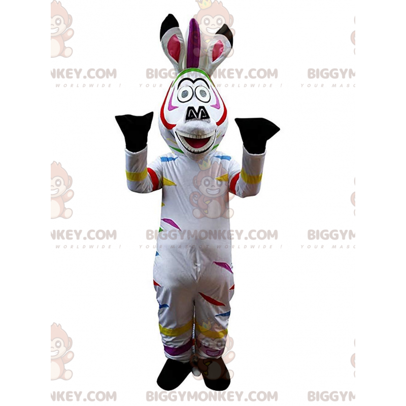 BIGGYMONKEY™ Mascot Costume of Marty the Famous Cartoon Zebra -