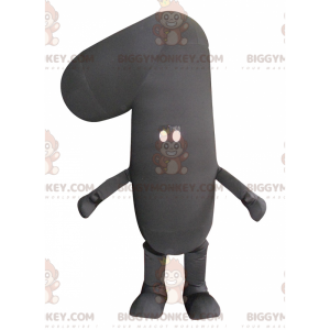 Μαύρη στολή μασκότ BIGGYMONKEY™ Number One - Biggymonkey.com