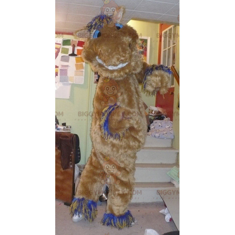 Sjovt behåret brun hest BIGGYMONKEY™ maskotkostume - Sjovt behåret brun hest BIGGYMONKEY™ maskotkostume -