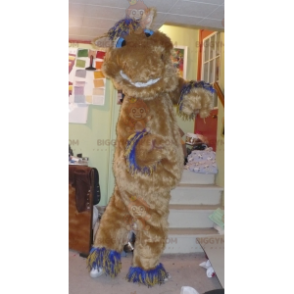 Legrační kostým chlupatého hnědého koně BIGGYMONKEY™ maskota –
