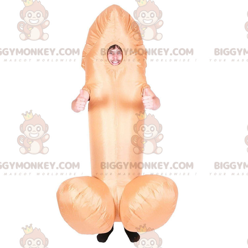 Giant pink penis BIGGYMONKEY™ mascot costume, large phallus Giant pink penis BIGGYMONKEY™ mascot costume, large phallus