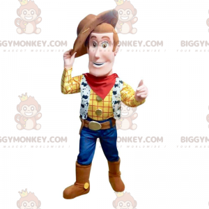 BIGGYMONKEY™ costume mascotte di Woody, il famoso sceriffo del