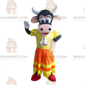 Στολή μασκότ BIGGYMONKEY™ της Clarabelle, της διάσημης αγελάδας
