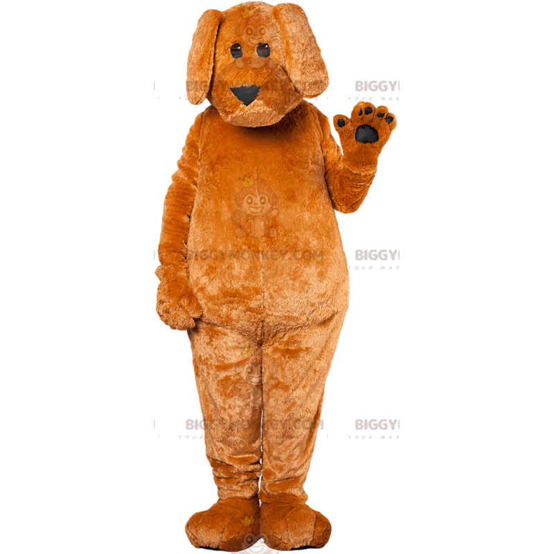 Costume de mascotte BIGGYMONKEY™ de chien marron attendrissant Costume de mascotte BIGGYMONKEY™ de chien marron attendrissant