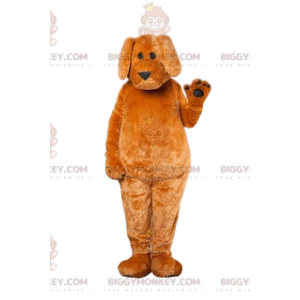 BIGGYMONKEY™ Liefdevolle bruine hond met slappe oren