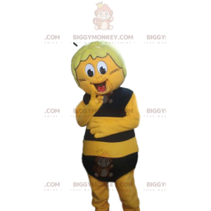 Costume de mascotte BIGGYMONKEY™ d'abeille jaune et noir
