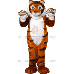 Disfraz de mascota tigre gigante BIGGYMONKEY™. traje de tigre -