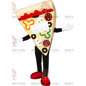 BIGGYMONKEY™ Mascot Costume Mouthwatering Pepperoni Pepperoni