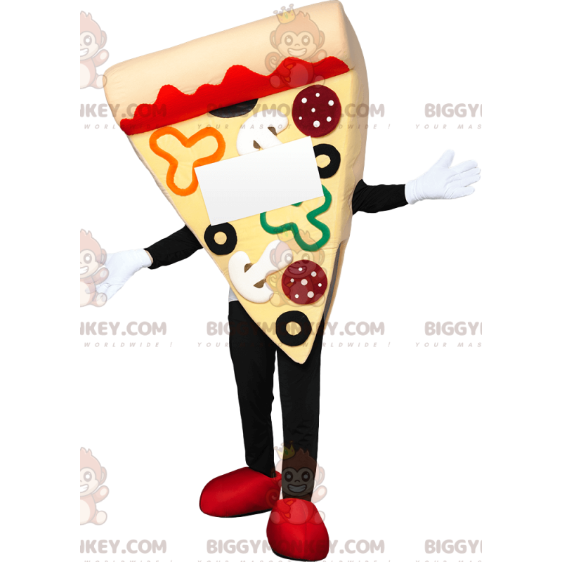 BIGGYMONKEY™ Mascot Costume Mouthwatering Pepperoni Pepperoni