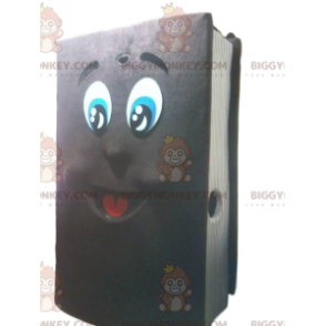 Fantasia de mascote gigante de livro marrom BIGGYMONKEY™. fantasia de livro gigante - Mascotes de objetos - BiggyMonkey.com