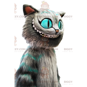 Alice im Wunderland-Katze BIGGYMONKEY™ Maskottchen-Kostüm -