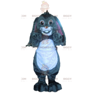 Costume de mascotte BIGGYMONKEY™ de lapin gris avec ses belles