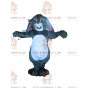 Στολή μασκότ BIGGYMONKEY™ γκρίζου κουνελιού με τα όμορφα