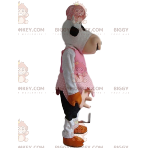 BIGGYMONKEY™ Funny Cow Farmer Outfit Mascot Costume -