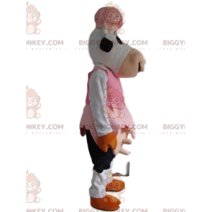 Traje de mascote de fazendeiro de vaca engraçada BIGGYMONKEY™ –