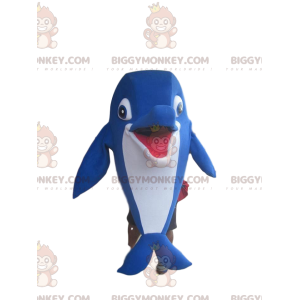 Fantasia de mascote de golfinho azul BIGGYMONKEY™ –