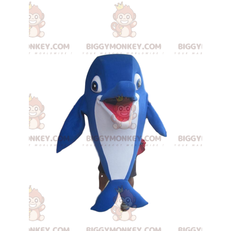 Fantasy Blue Dolphin BIGGYMONKEY™ Mascot Costume -