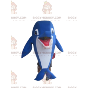 Fantasy Blue Dolphin BIGGYMONKEY™ Mascot Costume -