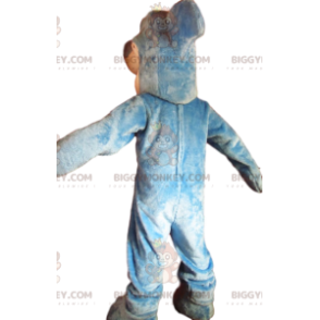 Impresionante y divertido disfraz de mascota de tiburón azul y blanco BIGGYMONKEY™ - Mascotas de pescado - BiggyMonkey.com