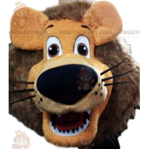 Superleuk BIGGYMONKEY™-mascottekostuum met vuurkleurige manen -