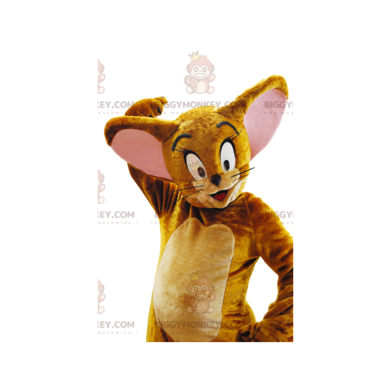 BIGGYMONKEY™ maskotdräkt av Jerry, karaktär från den tecknade BIGGYMONKEY™ maskotdräkt av Jerry, karaktär från den tecknade