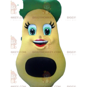 BIGGYMONKEY™ mascot costume of a lawyer and her little green