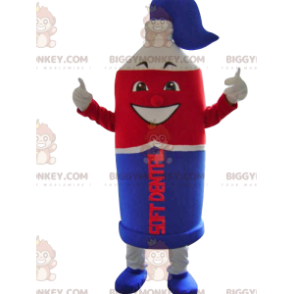 Blue and Red Toothpaste Super Tube BIGGYMONKEY™ Mascot Costume - Unclassified mascots - BIGGYMONKEY_011604 - BiggyMonkey.com