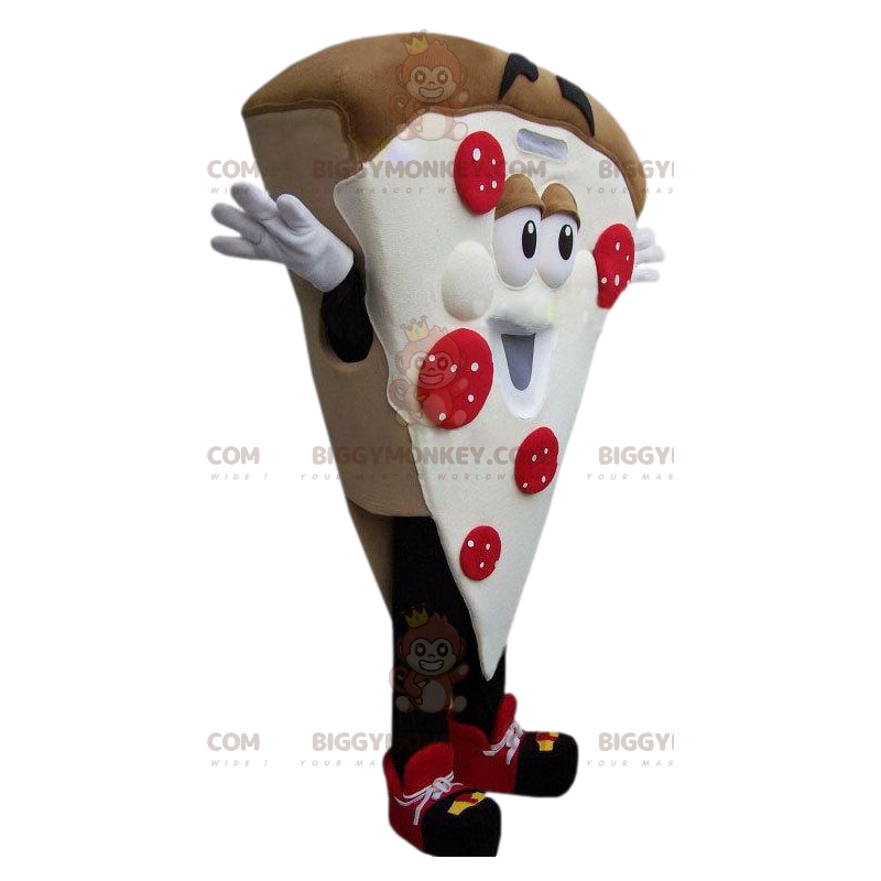 Crispy Tomato and Cream Pizza BIGGYMONKEY™ Mascot Costume -