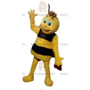 Sød og drilsk gul og sort bi BIGGYMONKEY™ maskotkostume -