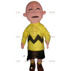 Grappig BIGGYMONKEY™-mascottekostuum in neongele
