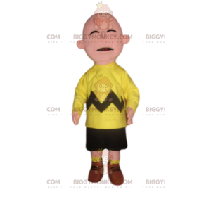 Funny BIGGYMONKEY™ Mascot Costume In Neon Yellow Supporter