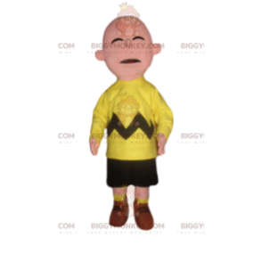 Funny BIGGYMONKEY™ Mascot Costume In Neon Yellow Supporter