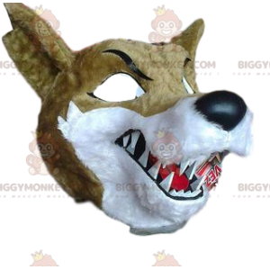 Kostým maskota BIGGYMONKEY™ Divoký vlk s obrovskými ostrými