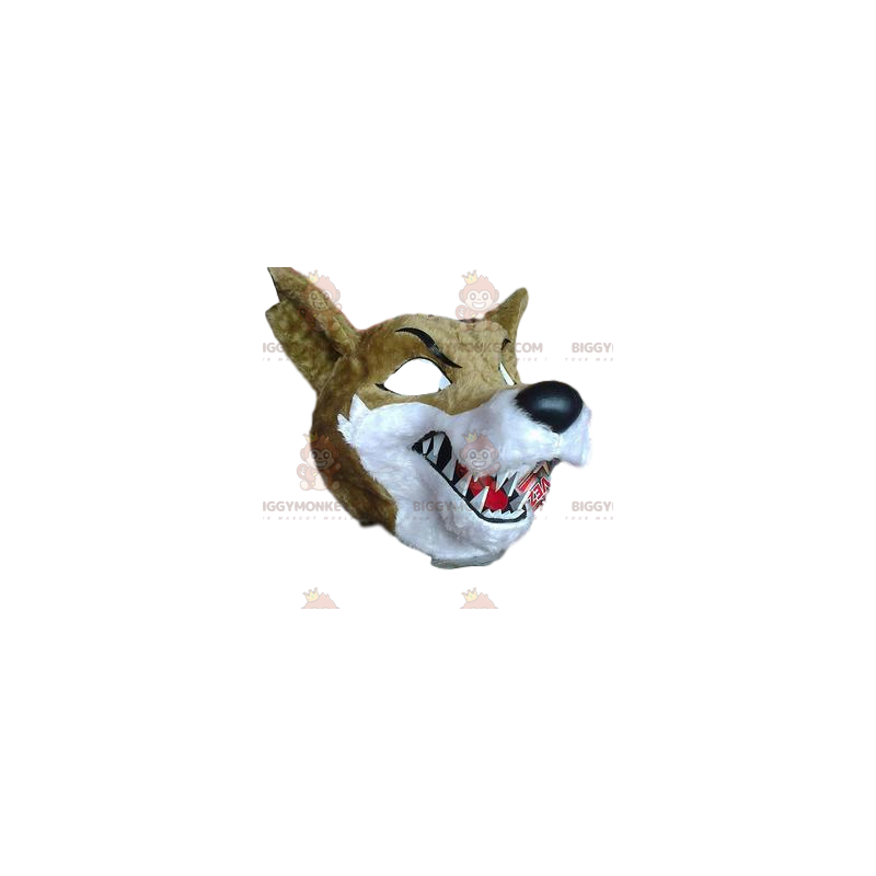 Kostým maskota BIGGYMONKEY™ Divoký vlk s obrovskými ostrými tesáky - Vlk maskoti - BIGGYMONKEY_011614 - BiggyMonkey.com