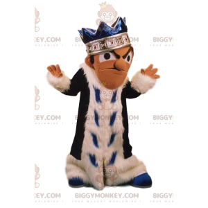 Malevolent King BIGGYMONKEY™ Maskotdräkt och Blue Diamond Crown