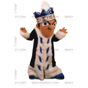 Kwaadaardige koning BIGGYMONKEY™ mascottekostuum en blauwe