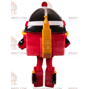 BIGGYMONKEY™ mascot costume of transforming firefighter and his