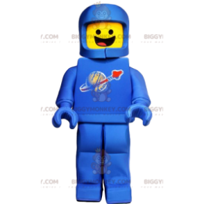 Traje de mascote Playmobil BIGGYMONKEY™ com roupa de astronauta azul - Mascotes pessoas famosas - BiggyMonkey.com