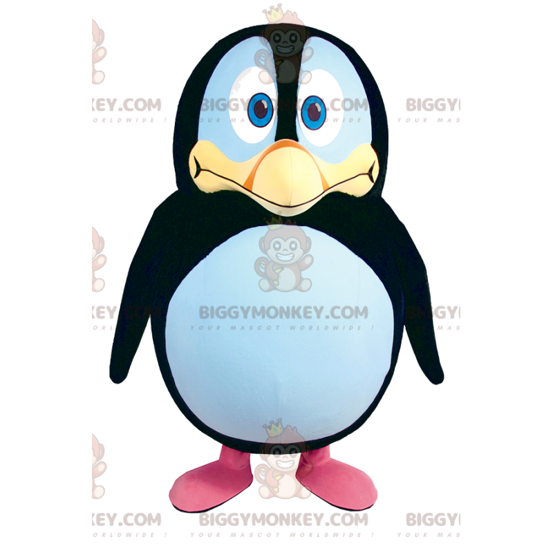 Kostium maskotki pingwina BIGGYMONKEY™ z dużymi ujmującymi Kostium maskotki pingwina BIGGYMONKEY™ z dużymi ujmującymi