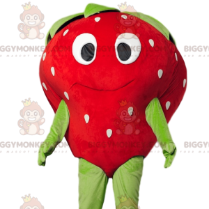 BIGGYMONKEY™ Maskottchen-Kostüm von Flirty Strawberry mit einem