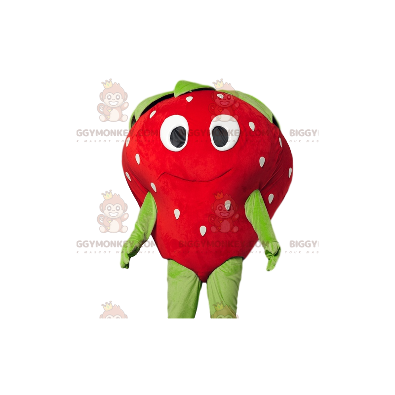BIGGYMONKEY™ maskotkostume af flirtende jordbær med et smukt