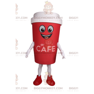 Disfraz de mascota Taza de Café Roja para Llevar BIGGYMONKEY™