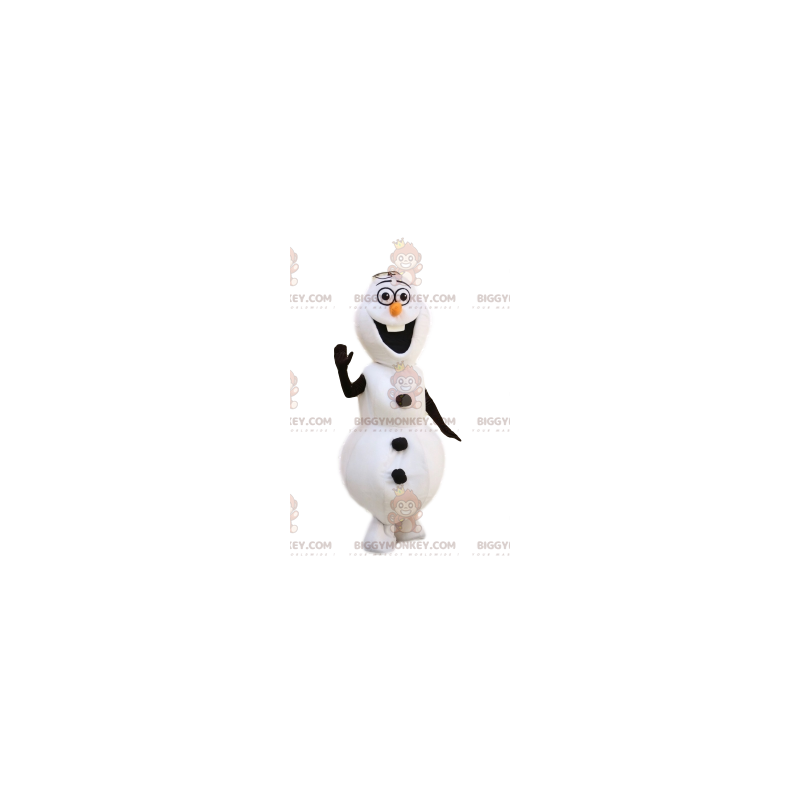 BIGGYMONKEY™ maskotdräkt av den berömda Olaf från Frozen - BIGGYMONKEY™ maskotdräkt av den berömda Olaf från Frozen -