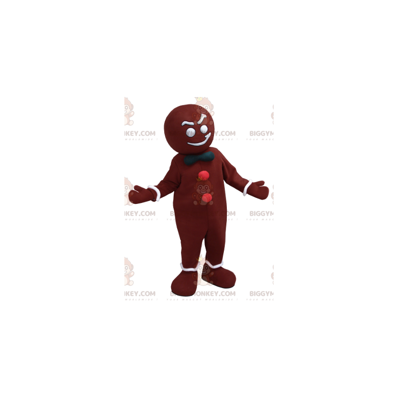Costume da mascotte BIGGYMONKEY™ di pan di zenzero di Natale Costume da mascotte BIGGYMONKEY™ di pan di zenzero di Natale