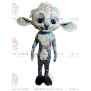 Costume de mascotte BIGGYMONKEY™ d'écureuil gris et blanc avec