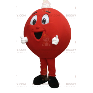 BIGGYMONKEY™ Big Red Ball Bowling Ball Mascot Kostym -