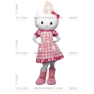 Hello Kitty BIGGYMONKEY™ Maskottchenkostüm, Flirty Little White Pussy - Maskottchen berühmte Leute - BiggyMonkey.com