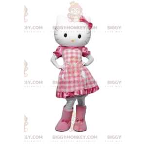 Kostým maskota Hello Kitty BIGGYMONKEY™, Koketní malá bílá
